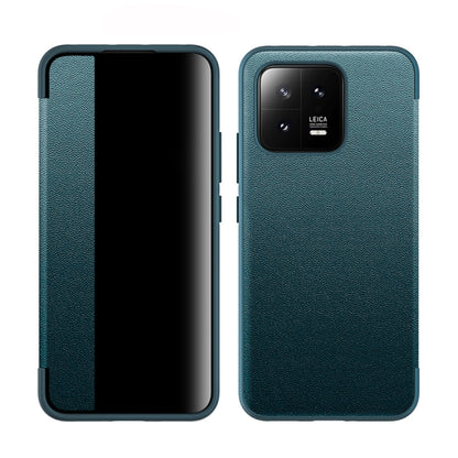 Magnetic Side Window View Shockproof Horizontal Flip Leather Case, For vivo X90 Pro+, For Xiaomi 13, For vivo X90