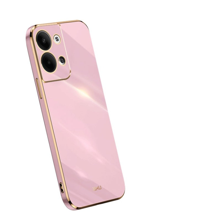 XINLI Straight 6D Plating Gold Edge TPU Phone Case