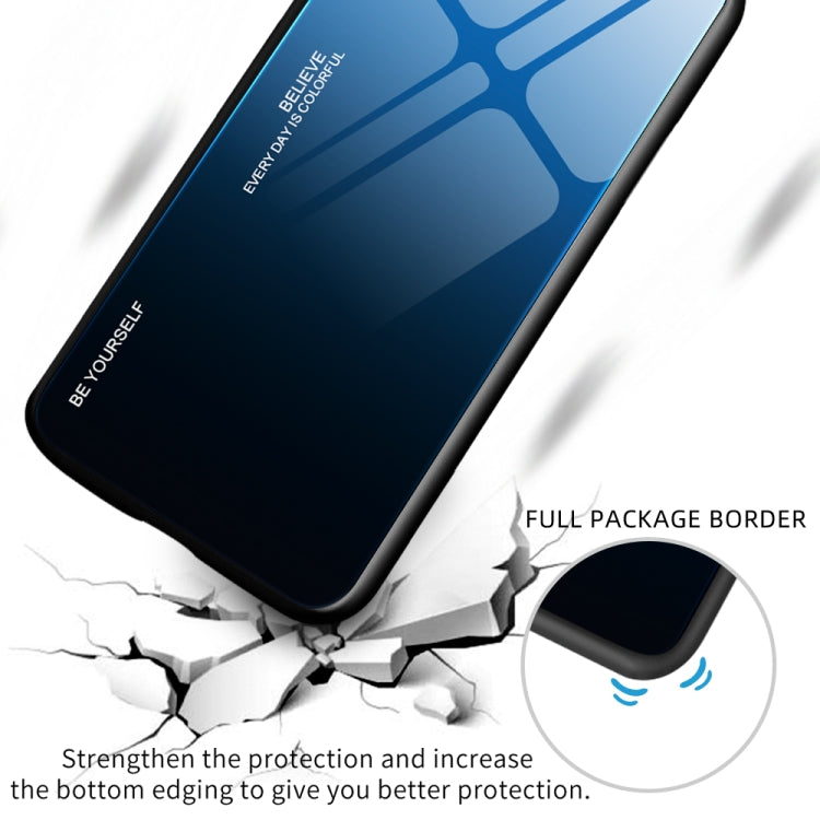 Gradient Color Glass Phone Case, For OPPO A1 Pro