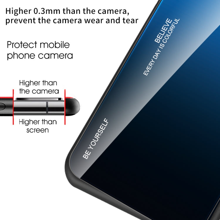 Gradient Color Glass Phone Case, For OPPO A1 Pro