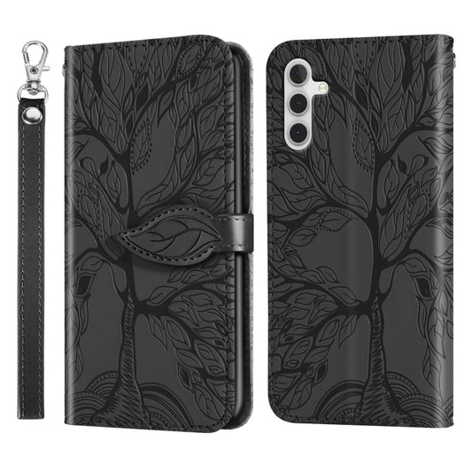 Life Tree Embossing Pattern Leather Phone Case, Series 2