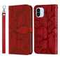 Life Tree Embossing Pattern Leather Phone Case