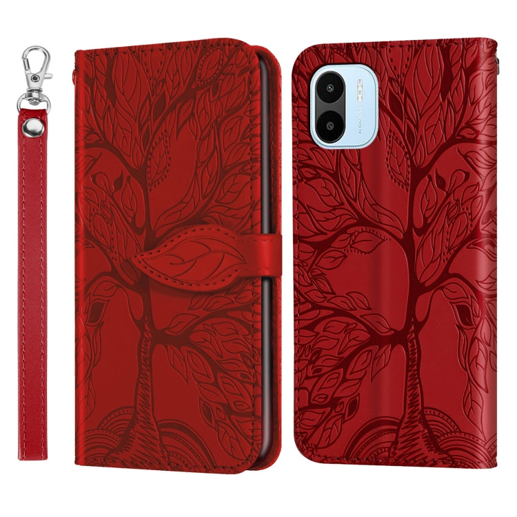 Life Tree Embossing Pattern Leather Phone Case, Series 1