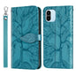 Life Tree Embossing Pattern Leather Phone Case