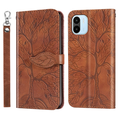 Life Tree Embossing Pattern Leather Phone Case, Series 1