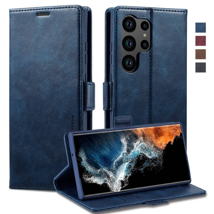 LC.IMEEKE RFID Anti-theft Leather Phone Case, For Samsung Galaxy S23 5G, For Samsung Galaxy S23+ 5G, For Samsung Galaxy S23 Ultra 5G