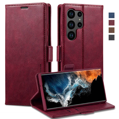 LC.IMEEKE RFID Anti-theft Leather Phone Case, For Samsung Galaxy S23 5G, For Samsung Galaxy S23+ 5G, For Samsung Galaxy S23 Ultra 5G