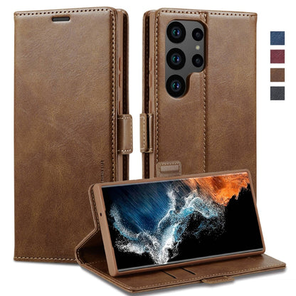 LC.IMEEKE RFID Anti-theft Leather Phone Case, For Samsung Galaxy S23 5G, For Samsung Galaxy S23+ 5G, For Samsung Galaxy S23 Ultra 5G