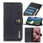 KHAZNEH Cowhide Texture Flip Leather Phone Case