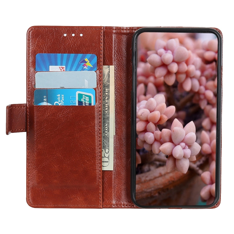 Copper Buckle Nappa Texture Leather Phone Case