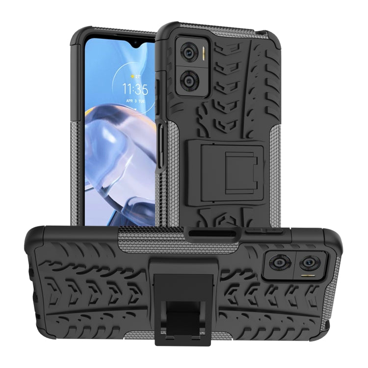 Tire Texture TPU + PC Phone Case with Holder