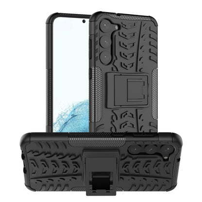 Tire Texture TPU + PC Phone Case with Holder