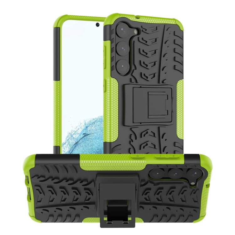 Tire Texture TPU + PC Phone Case with Holder