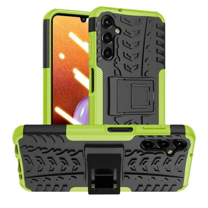 Tire Texture TPU + PC Phone Case with Holder