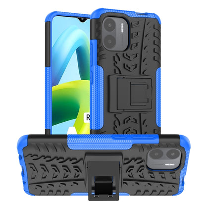 Tire Texture TPU + PC Phone Case with Holder, For Xiaomi Redmi A1 4G, For Samsung Galaxy S23 5G, For Xiaomi Poco M4 / M5, For Xiaomi Poco M5