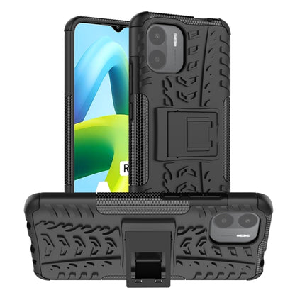 Tire Texture TPU + PC Phone Case with Holder, For Xiaomi Redmi A1 4G, For Samsung Galaxy S23 5G, For Xiaomi Poco M4 / M5, For Xiaomi Poco M5