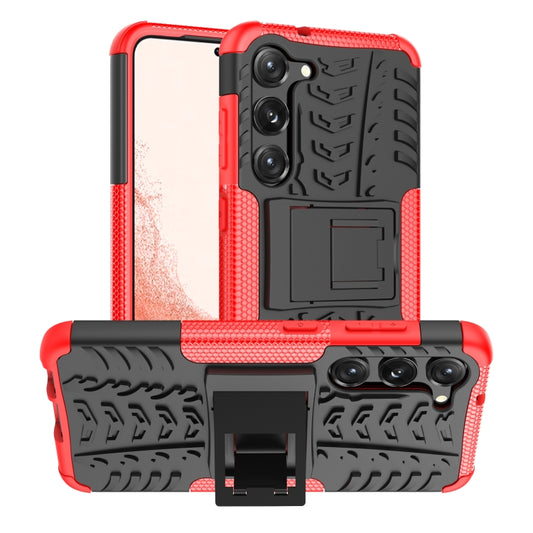 Tire Texture TPU + PC Phone Case with Holder