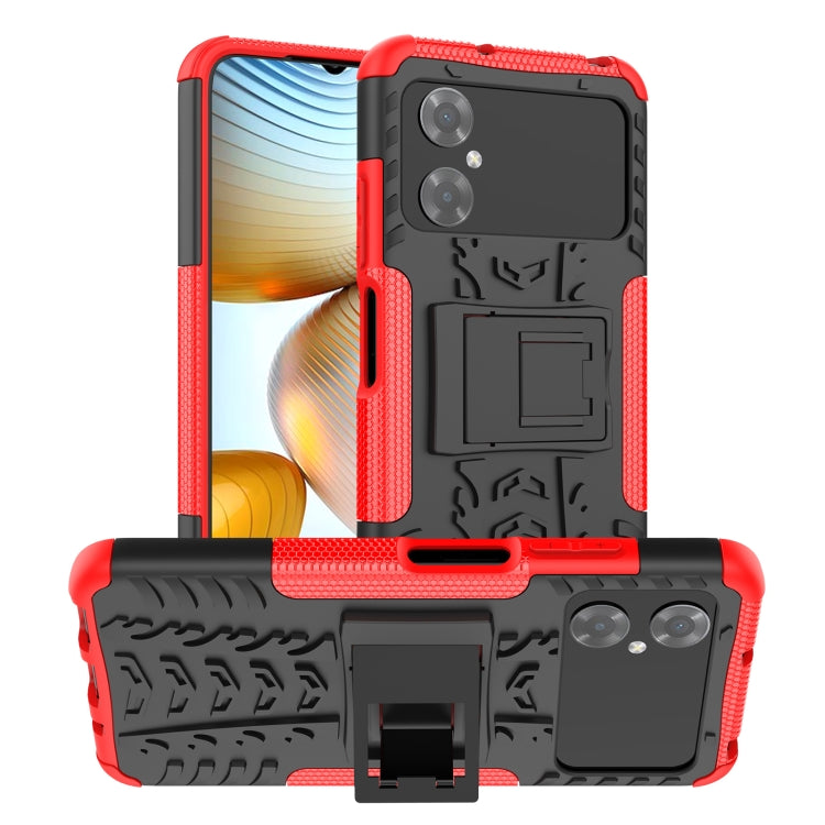 Tire Texture TPU + PC Phone Case with Holder, For Xiaomi Redmi A1 4G, For Samsung Galaxy S23 5G, For Xiaomi Poco M4 / M5, For Xiaomi Poco M5