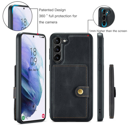 JEEHOOD Retro Magnetic Detachable Wallet Phone Case, For Samsung Galaxy S23 5G, For Samsung Galaxy S23+ 5G, For Samsung Galaxy S23 Ultra 5G