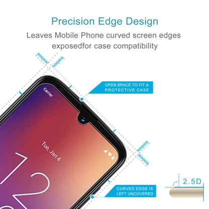 50pcs 0.26mm 9H 2.5D Tempered Glass Film