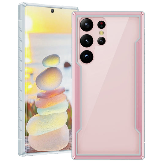 iPAKY Thunder Series Aluminum Frame + TPU Bumper + Clear PC Shockproof Phone Case, For Samsung Galaxy S22 Ultra 5G, For Samsung Galaxy S23 Ultra 5G