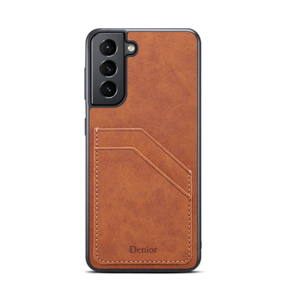 Denior PU Dual Card Slot Phone Case