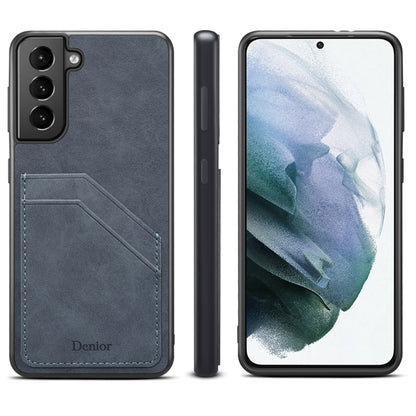 Denior PU Dual Card Slot Phone Case