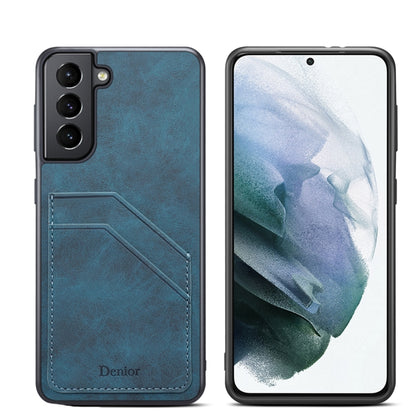 Denior PU Dual Card Slot Phone Case, For Samsung Galaxy S23 5G, For Samsung Galaxy S23+ 5G, For Samsung Galaxy S23 Ultra 5G