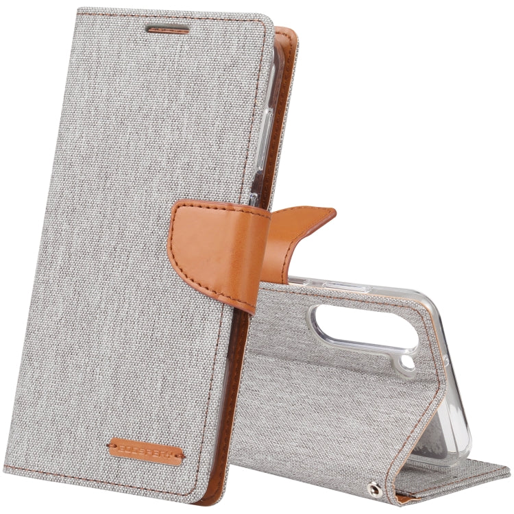 GOOSPERY CANVAS DIARY Fabric Texture Flip Leather Phone Case