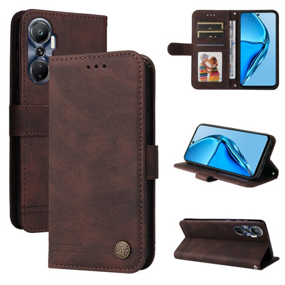 Skin Feel Life Tree Metal Button Leather Phone Case, For Infinix Hot 20 4G, For Infinix Hot 20s, For Infinix Note 12 / G96