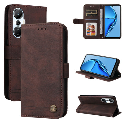 Skin Feel Life Tree Metal Button Leather Phone Case, For Infinix Hot 20 4G, For Infinix Hot 20s, For Infinix Note 12 / G96