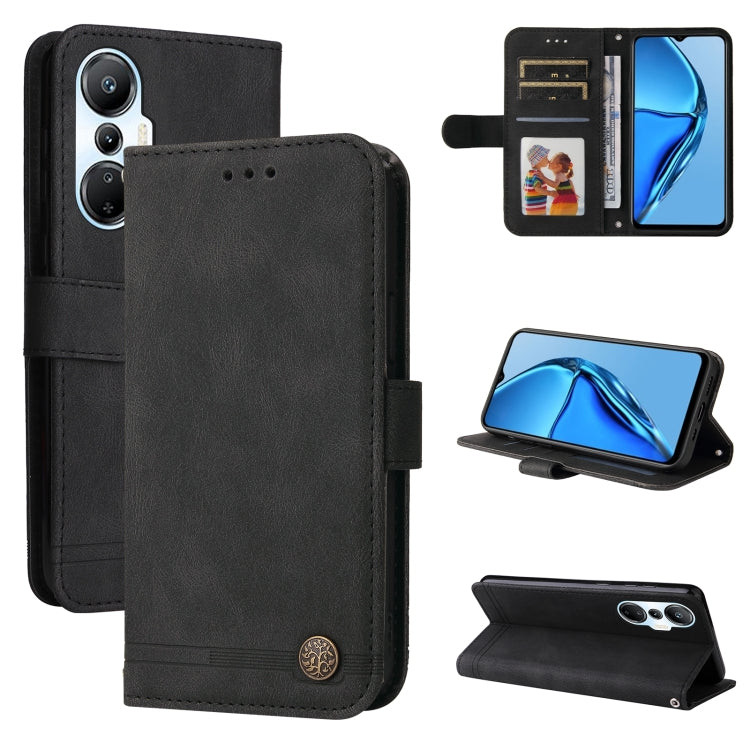 Skin Feel Life Tree Metal Button Leather Phone Case, For Infinix Hot 20 4G, For Infinix Hot 20s, For Infinix Note 12 / G96
