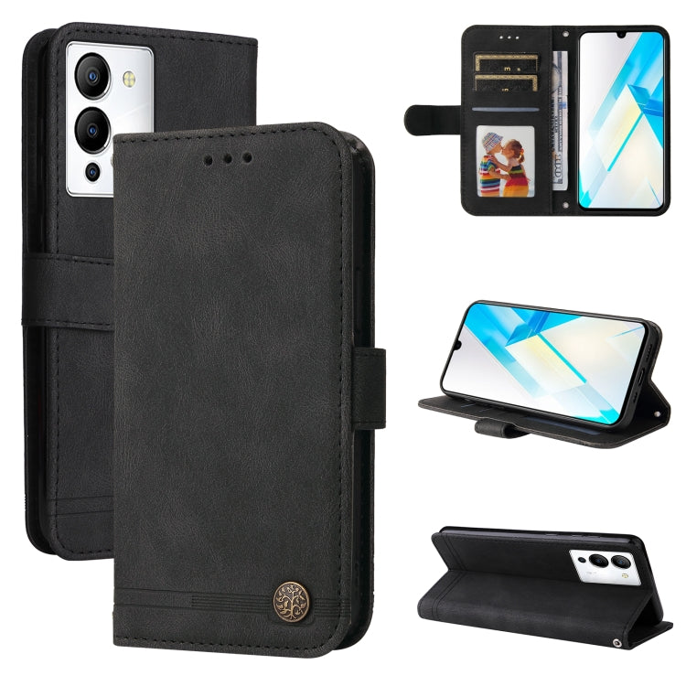 Skin Feel Life Tree Metal Button Leather Phone Case, For Infinix Hot 20 4G, For Infinix Hot 20s, For Infinix Note 12 / G96