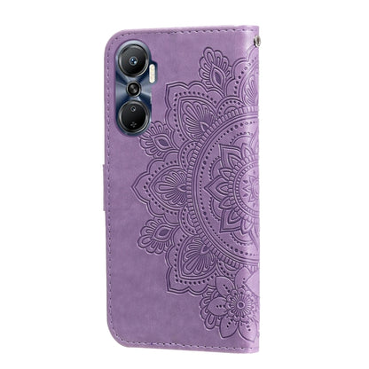 7-petal Flowers Embossing Leather Phone Case, For Infinix Hot 20 4G, For Infinix Hot 20s, For Infinix Note 12 / G96