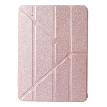 Silk Texture Horizontal Deformation Flip Tablet Leather Case with Holder, For iPad 10th Gen 10.9 2022