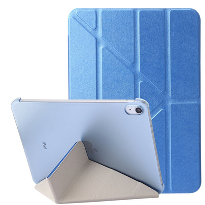 Silk Texture Horizontal Deformation Flip Tablet Leather Case with Holder, For iPad 10th Gen 10.9 2022
