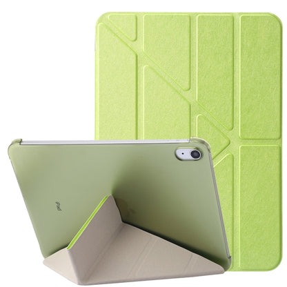 Silk Texture Horizontal Deformation Flip Tablet Leather Case with Holder, For iPad 10th Gen 10.9 2022