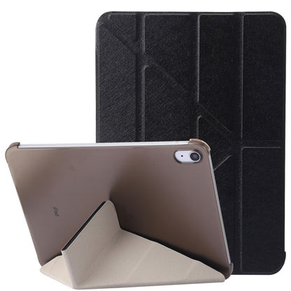 Silk Texture Horizontal Deformation Flip Tablet Leather Case with Holder, For iPad 10th Gen 10.9 2022