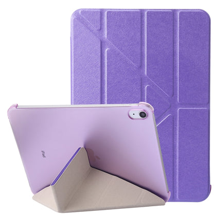 Silk Texture Horizontal Deformation Flip Tablet Leather Case with Holder, For iPad 10th Gen 10.9 2022