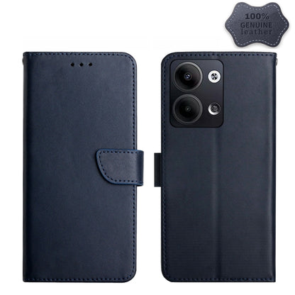 HT02 Genuine Leather Fingerprint-proof Flip Phone Case, For Honor 80, For Honor 80 Pro, For Honor 80 SE, For Motorola Moto G Play 2023, For Nokia X30, For Samsung Galaxy A34 5G, For OPPO Reno9 / Reno9 Pro, For OPPO Reno9 Pro+, For Xiaomi 13������������...