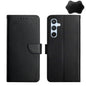 HT02 Genuine Leather Fingerprint-proof Flip Phone Case