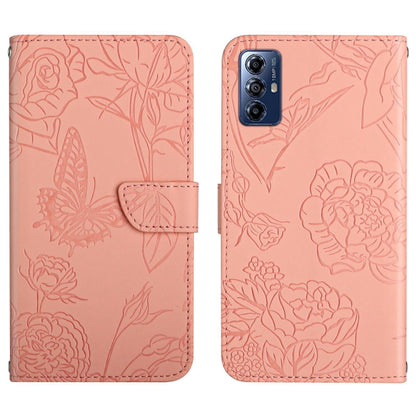 HT03 Skin Feel Butterfly Embossed Flip Leather Phone Case, Series 2