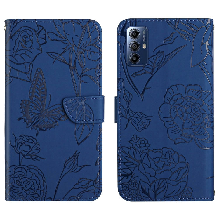 HT03 Skin Feel Butterfly Embossed Flip Leather Phone Case, Series 2