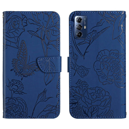 HT03 Skin Feel Butterfly Embossed Flip Leather Phone Case, Series 2