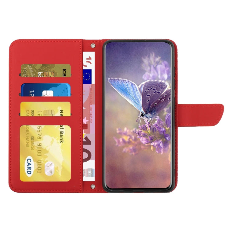 HT03 Skin Feel Butterfly Embossed Flip Leather Phone Case, Series 2