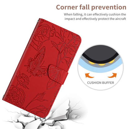 HT03 Skin Feel Butterfly Embossed Flip Leather Phone Case, Series 2