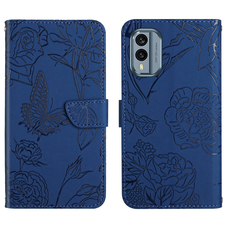 HT03 Skin Feel Butterfly Embossed Flip Leather Phone Case, Series 2