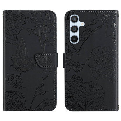 HT03 Skin Feel Butterfly Embossed Flip Leather Phone Case, Series 2