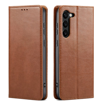 Fierre Shann PU Genuine Leather Texture Leather Phone Case