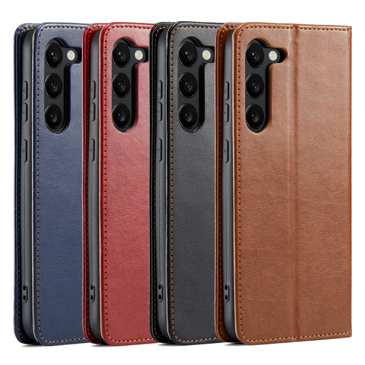 Fierre Shann PU Genuine Leather Texture Leather Phone Case